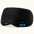 Black LIGHTS OUT Bluetooth sleep mask with unbranded controls